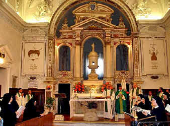 Interior of the church of Lecceto